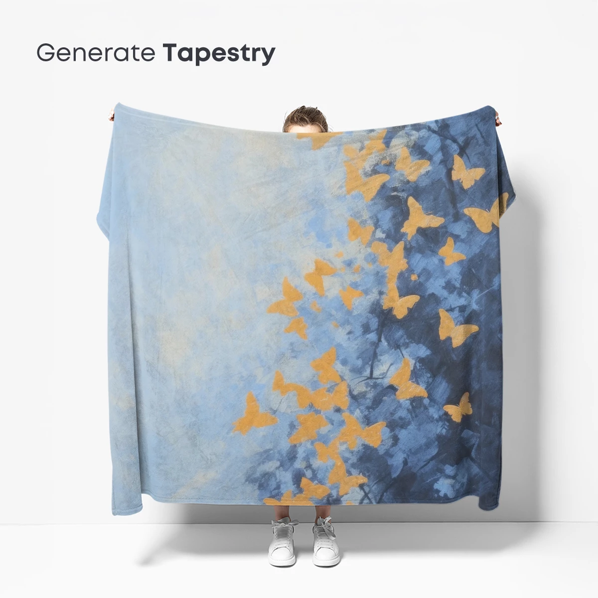 Butterfly Ascension: Ethereal Flight in Blue Hues - Image 5