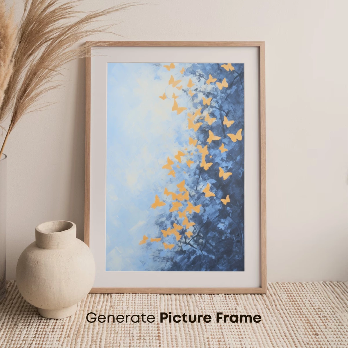 Butterfly Ascension: Ethereal Flight in Blue Hues - Image 7