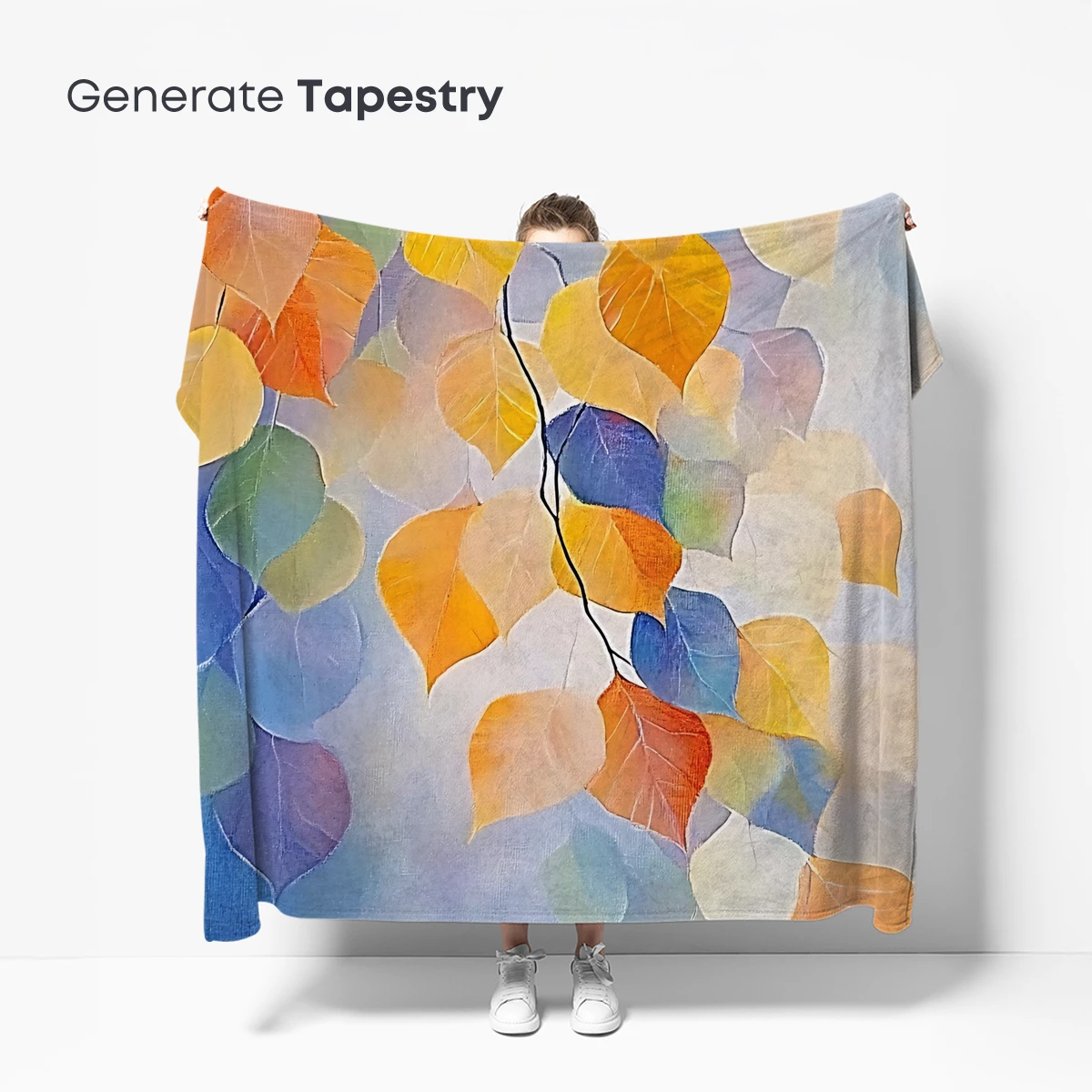 Autumn Leaves Symphony in Abstract Hues - Image 5