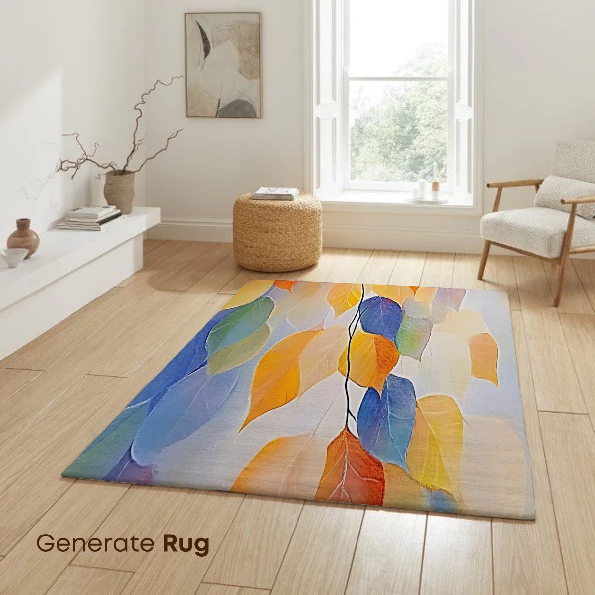 Autumn Leaves Symphony in Abstract Hues - Image 6