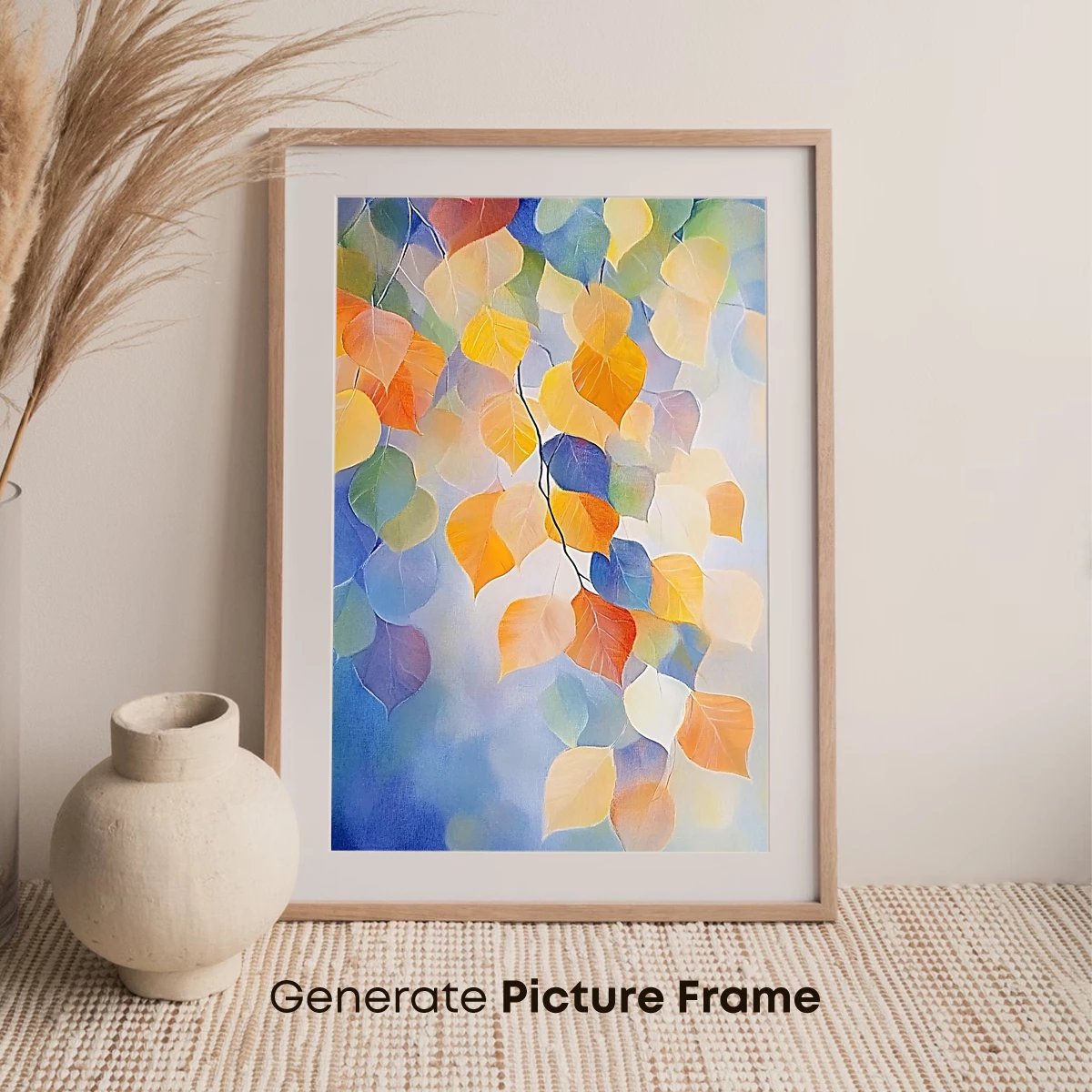 Autumn Leaves Symphony in Abstract Hues - Image 7