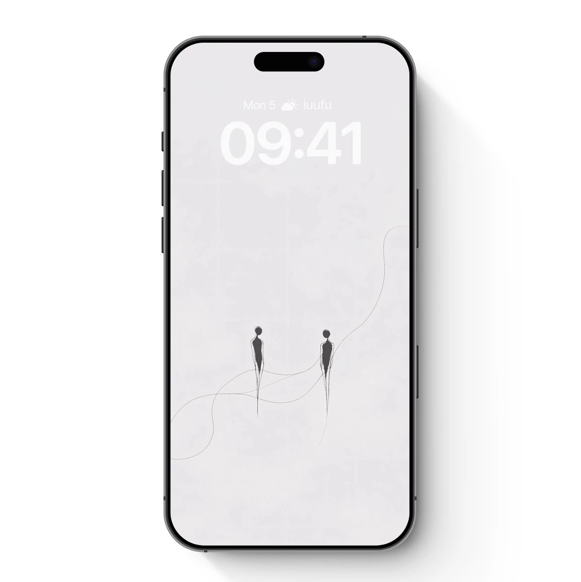 Ethereal Threads: Two Souls Entwined in Minimalist Grace