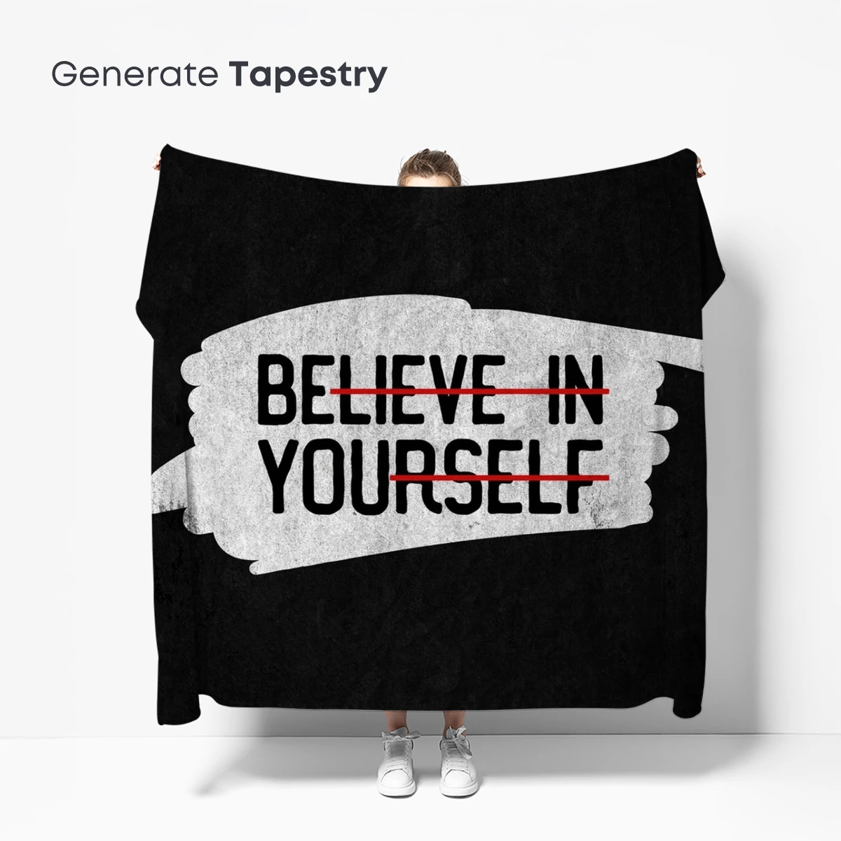 Bold Brushstroke Motivation: 'Believe in Yourself' - Image 5