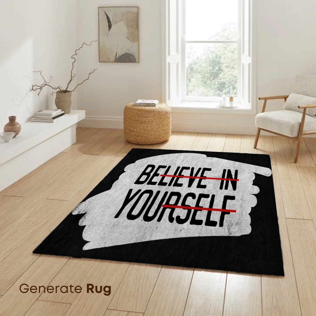 Bold Brushstroke Motivation: 'Believe in Yourself' - Image 6