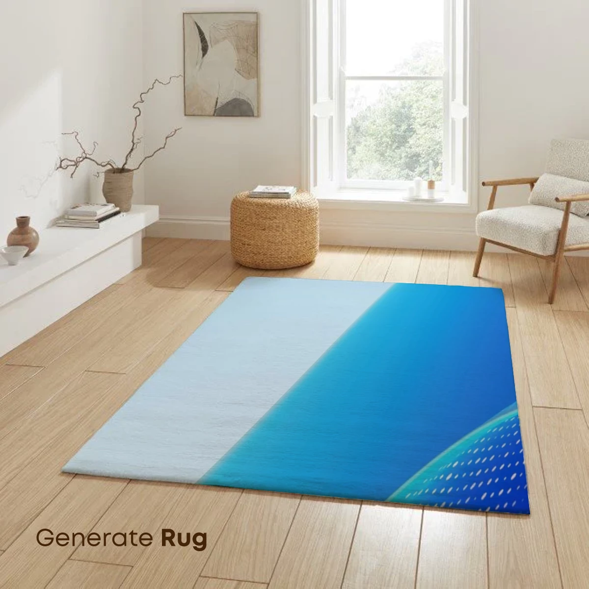 Blue Wave Elegance: Abstract Fluidity - Image 6