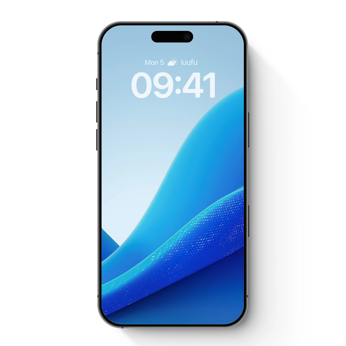 Blue Wave Elegance: Abstract Fluidity