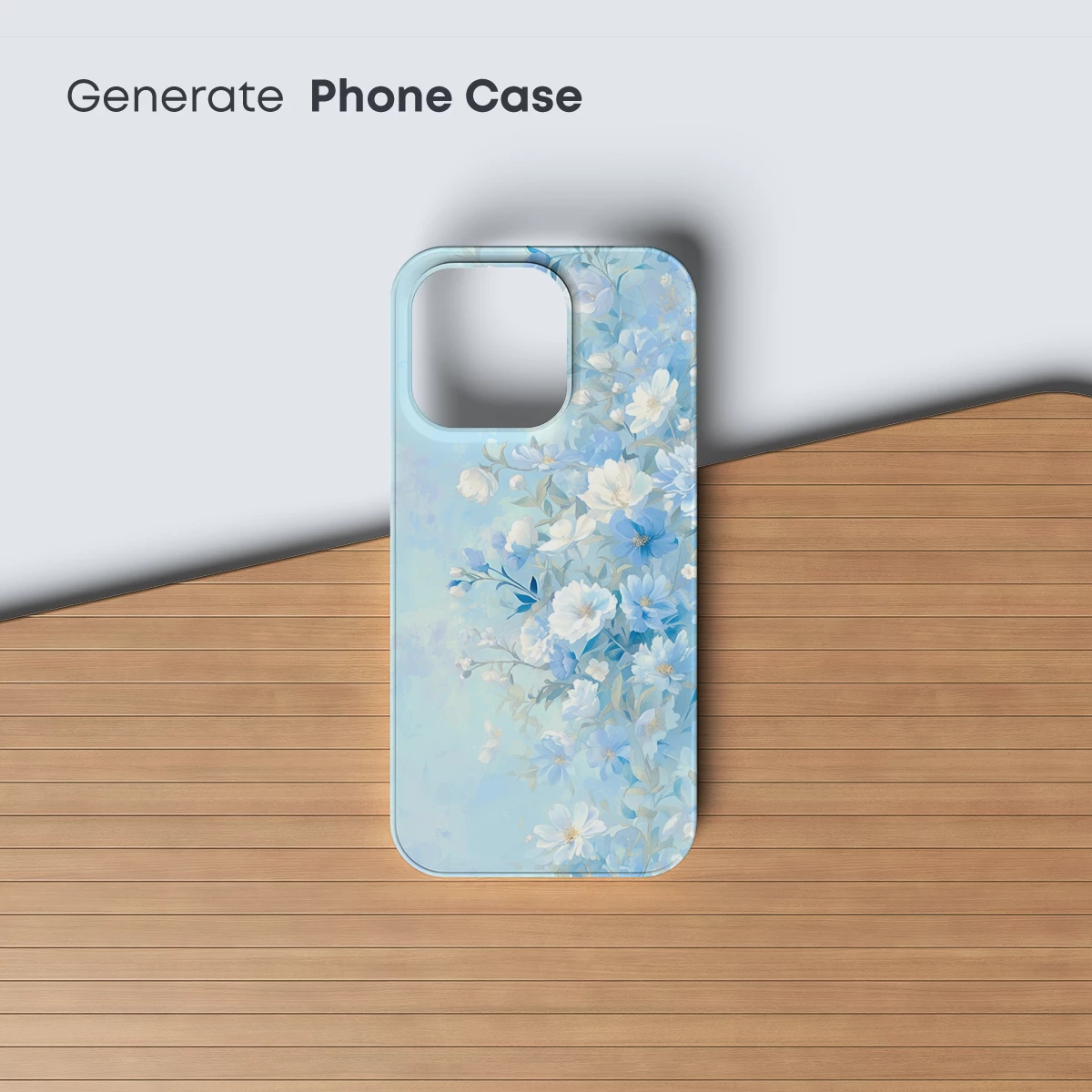 Ethereal Blue Blossoms: A Painterly Floral Symphony - Image 3