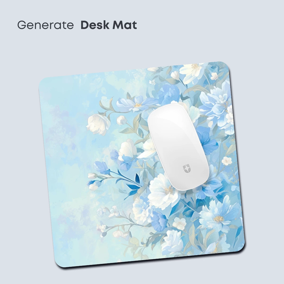 Ethereal Blue Blossoms: A Painterly Floral Symphony - Image 4