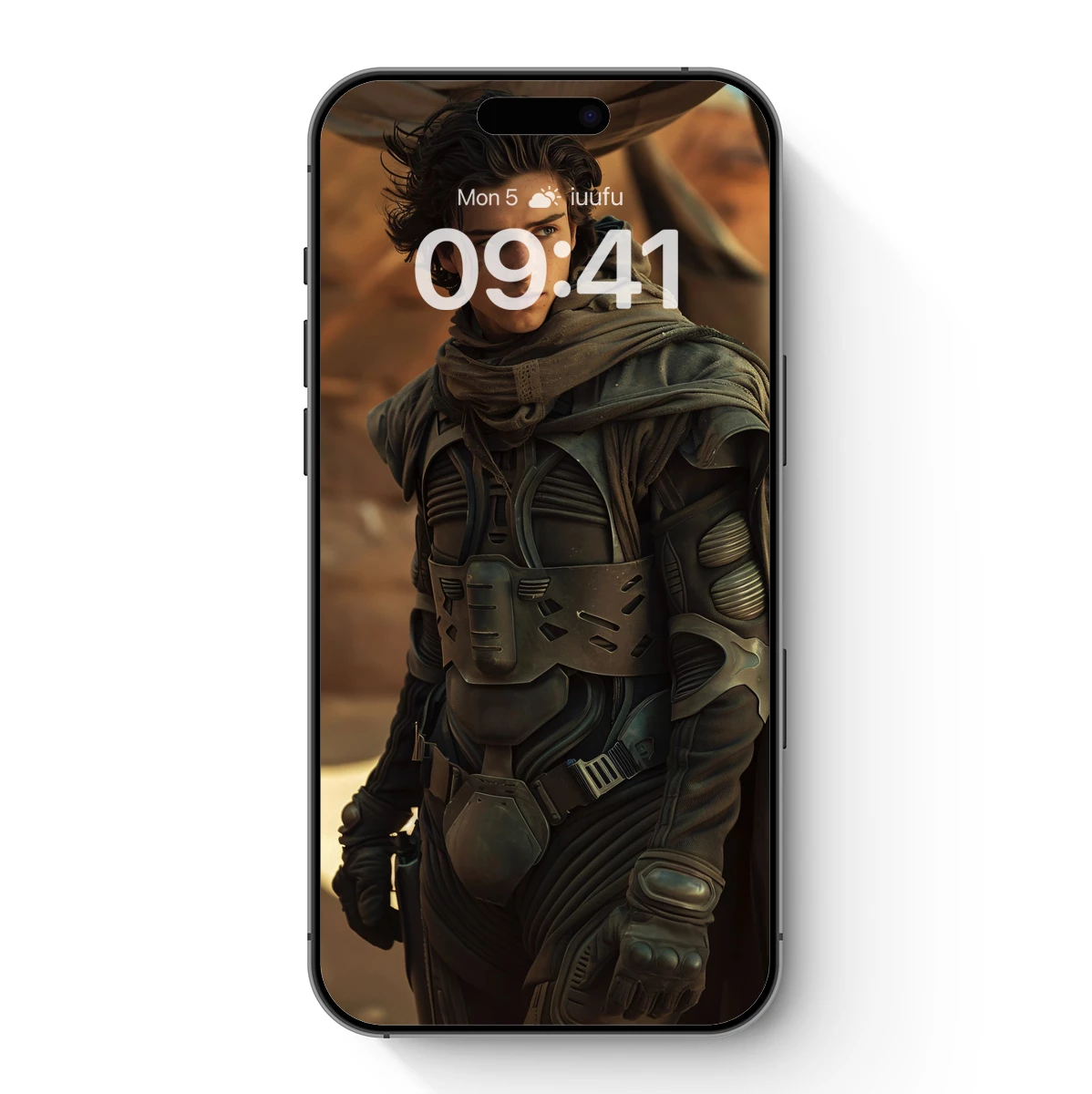 Desert Warrior in Futuristic Armor