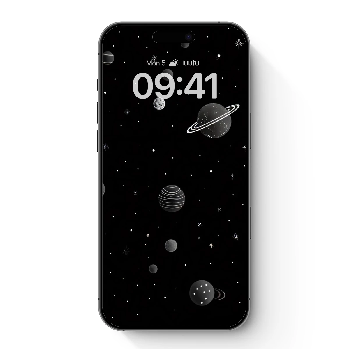 Monochrome Cosmic Symphony: Planetary Ballet in Night Sky Monochrome Cosmic Symphony: Planetary Ballet in Night Sky