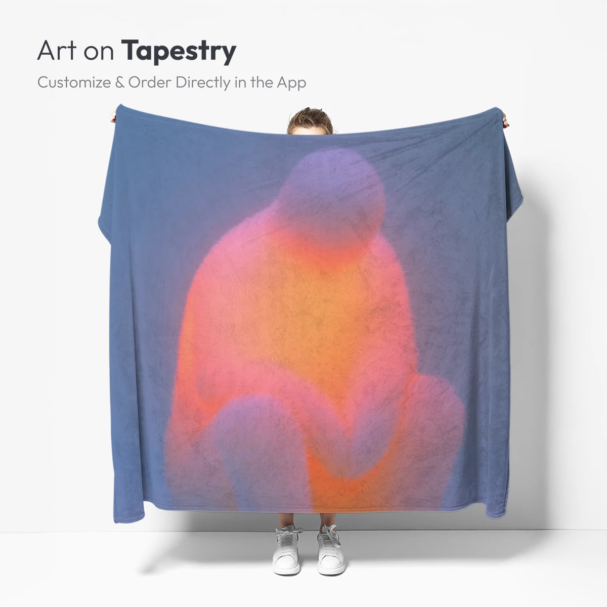 Glowing Solitude: Ethereal Figure in Neon Haze - Image 5