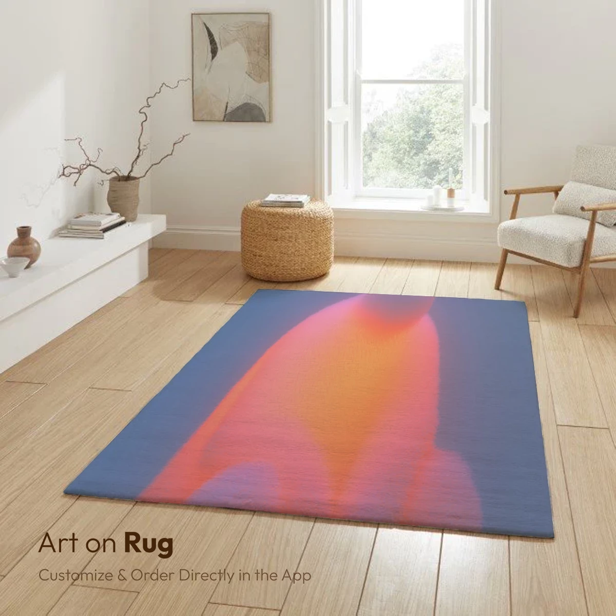 Glowing Solitude: Ethereal Figure in Neon Haze - Image 6