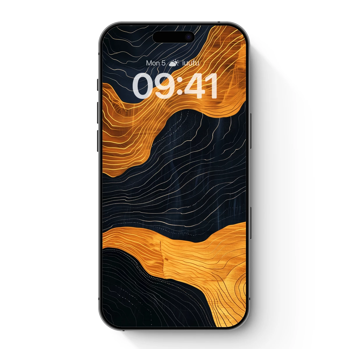 Golden Ripple Odyssey: Abstract Flow Art