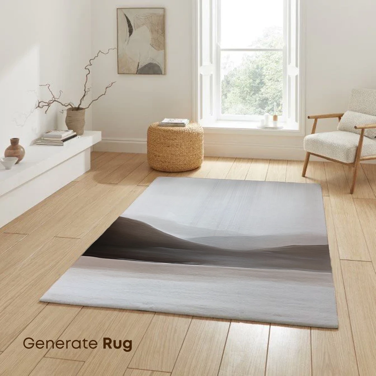 Ethereal Horizon: Abstract Landscape in Monochrome - Image 6