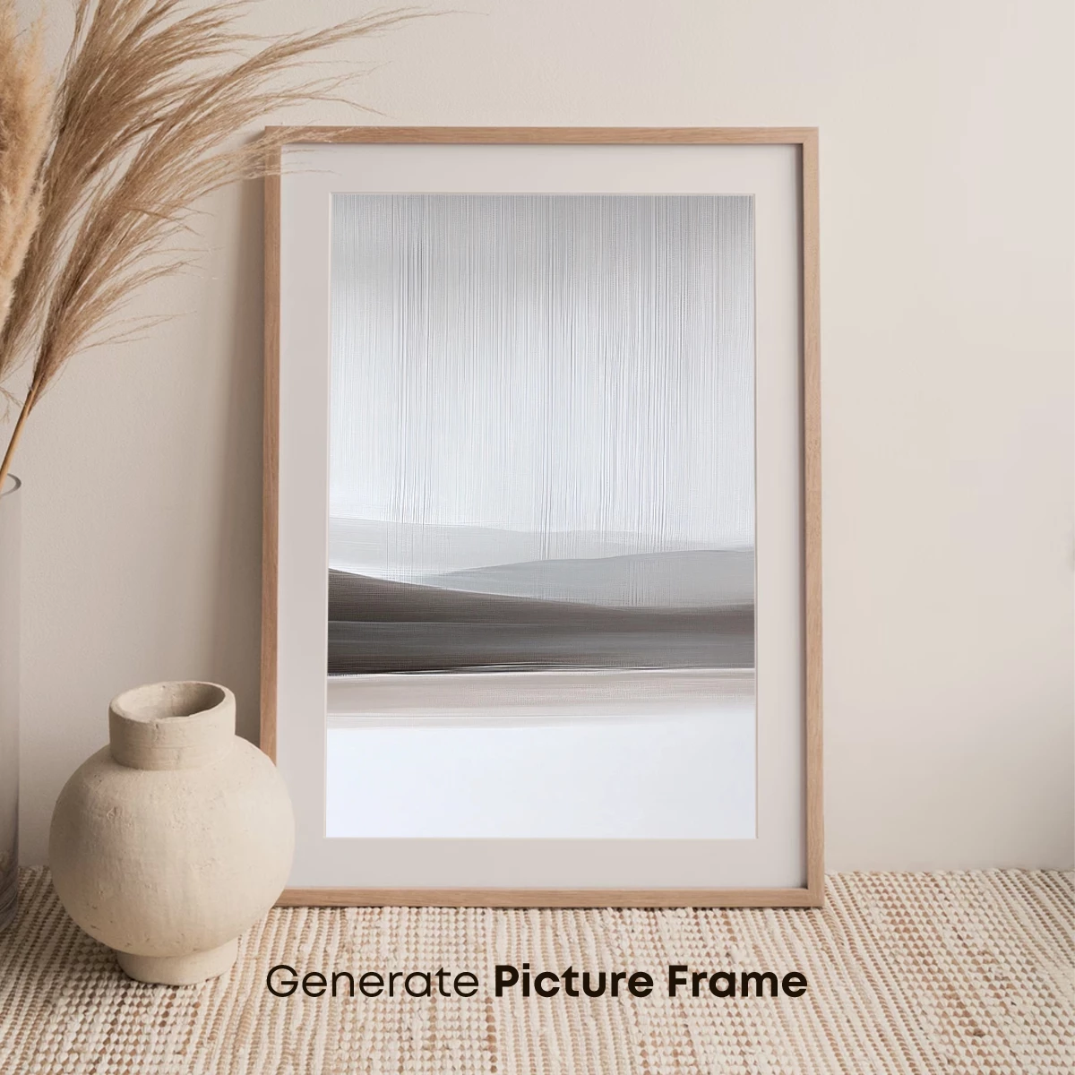 Ethereal Horizon: Abstract Landscape in Monochrome - Image 7