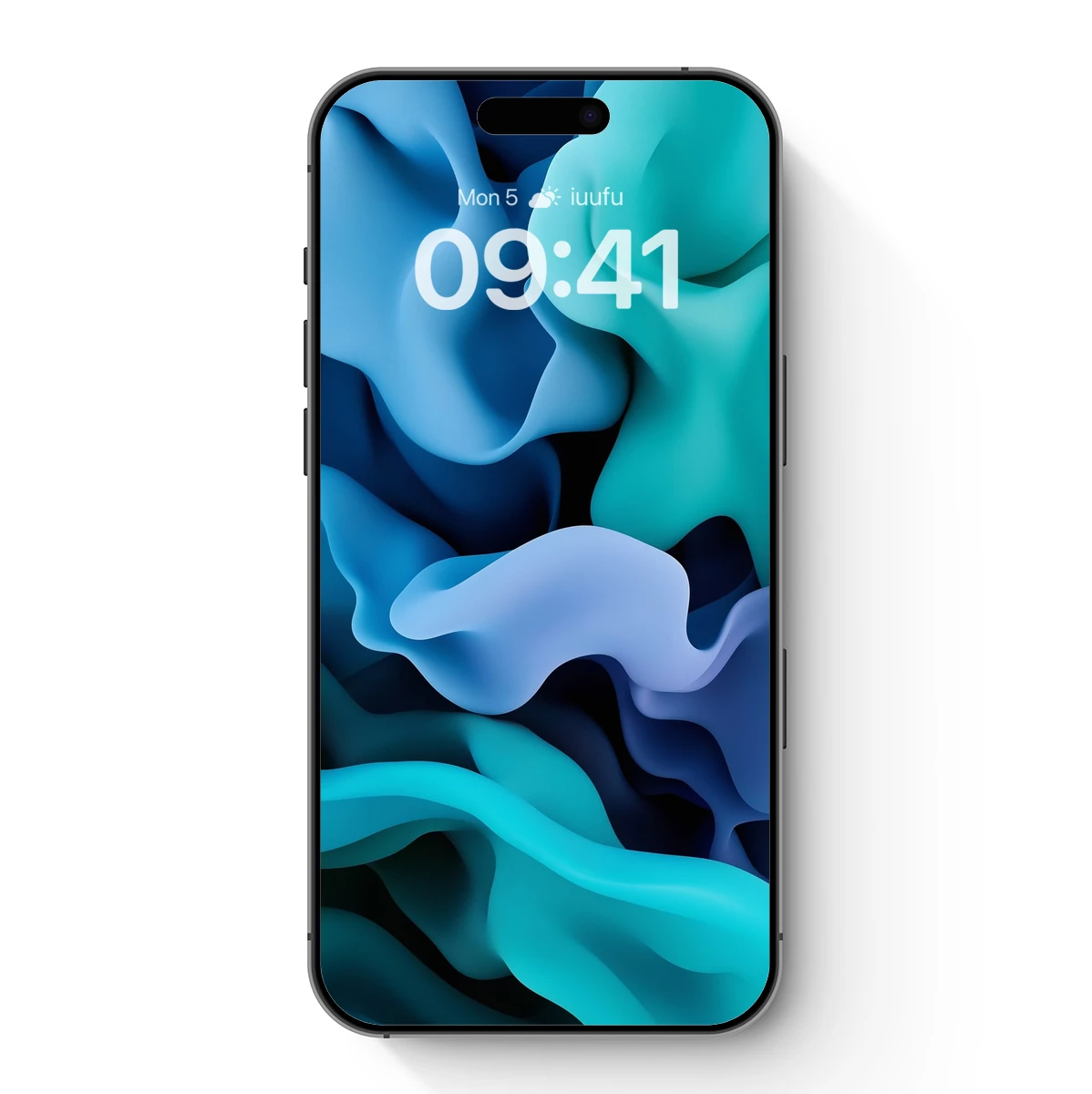 Fluid Dreamscape in Teal and Blue