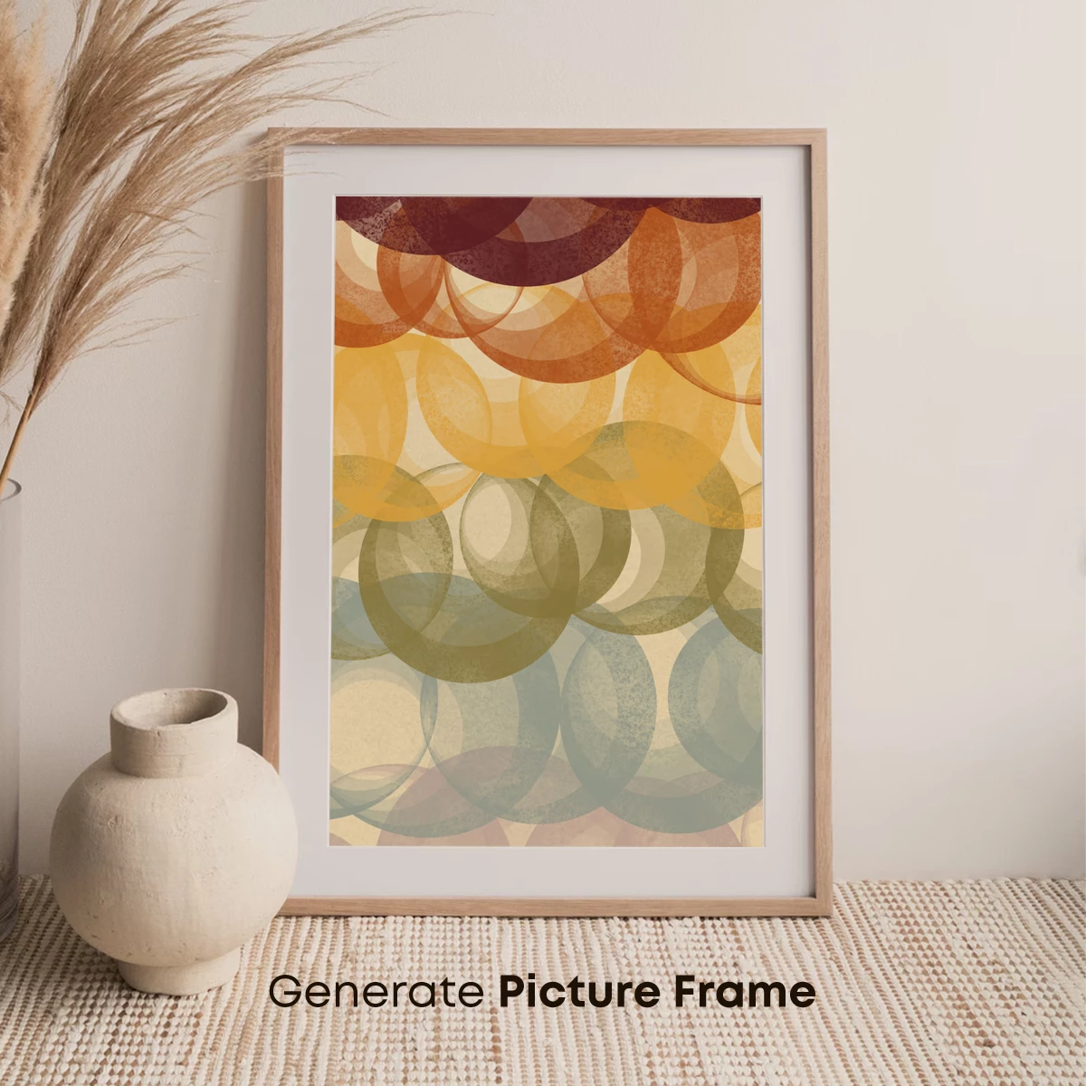 Interlocking Circles: A Symphony of Warm Tones - Image 7