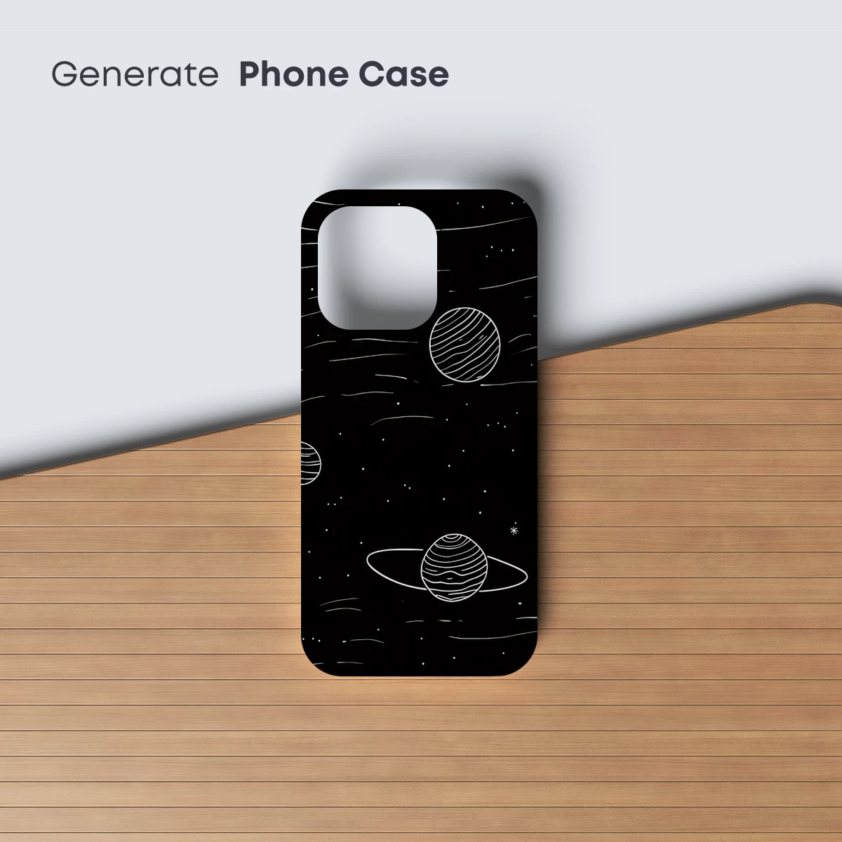 Cosmic Whispers: Hand-Drawn Planets in Night Sky - Image 3