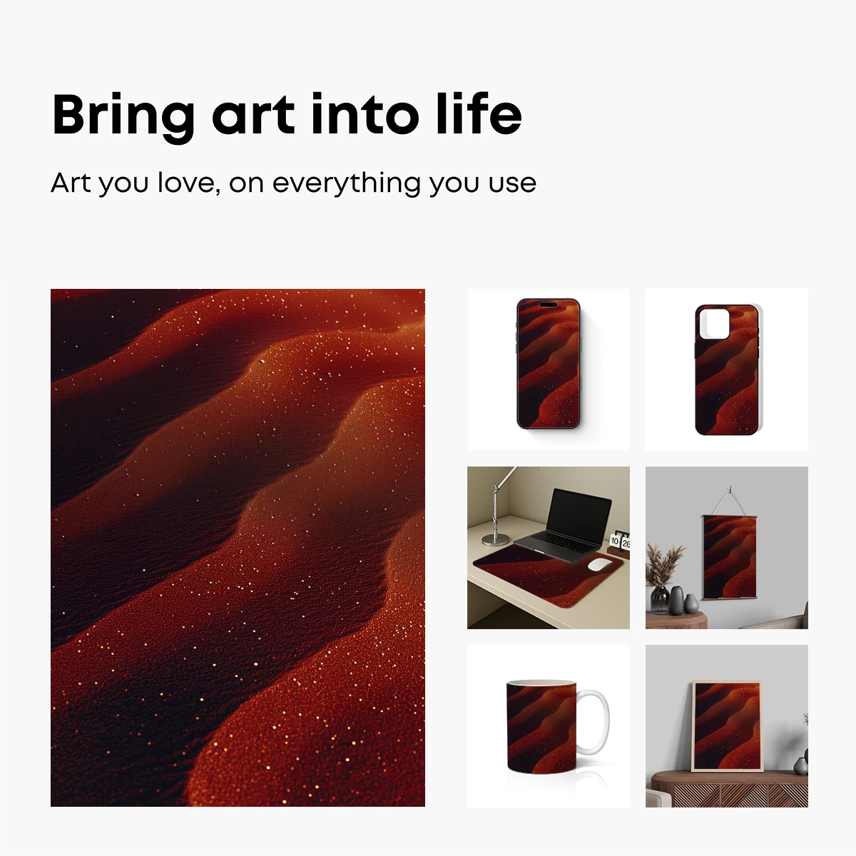 Crimson Dunes: A Glittering Desert Odyssey - Image 2