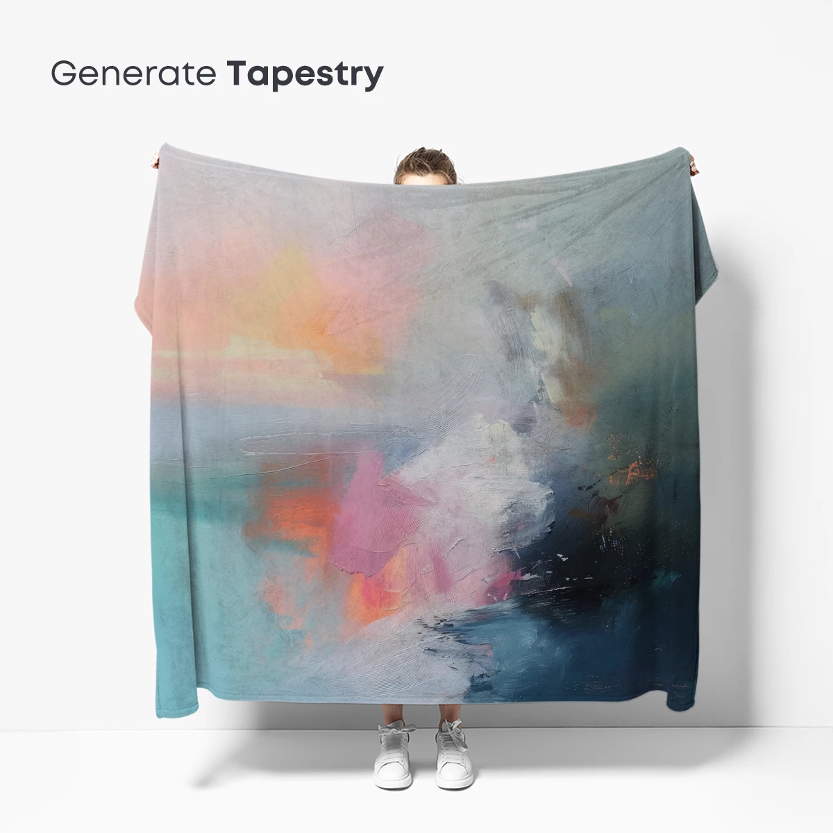 Abstract Dawn Symphony: Pastel Fusion - Image 5