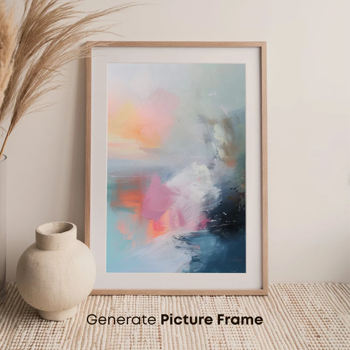 Abstract Dawn Symphony: Pastel Fusion - Image 7