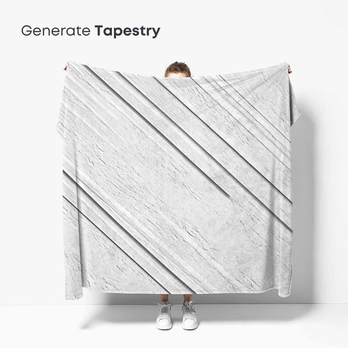 Diagonal Whispers: Textured White Elegance - Image 5