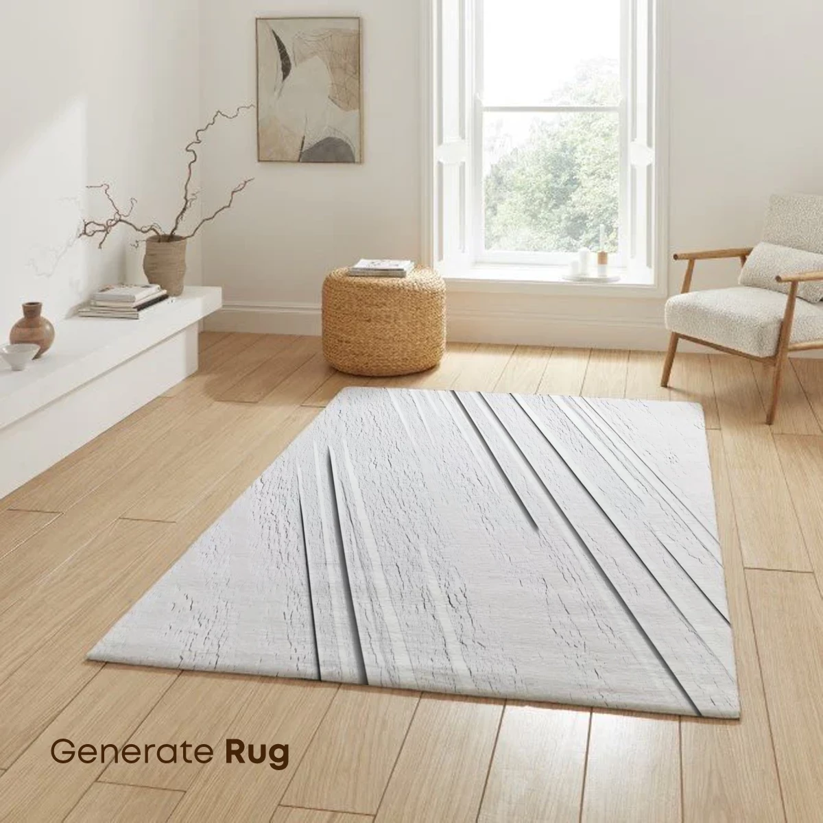 Diagonal Whispers: Textured White Elegance - Image 6