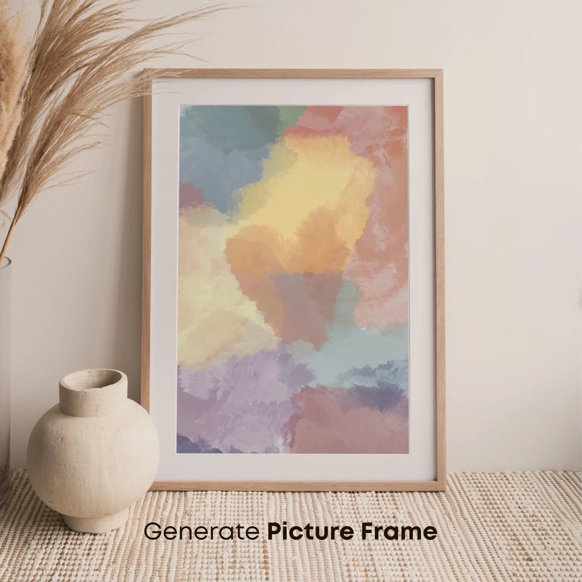 Abstract Pastel Symphony: Blended Dreamscape - Image 7