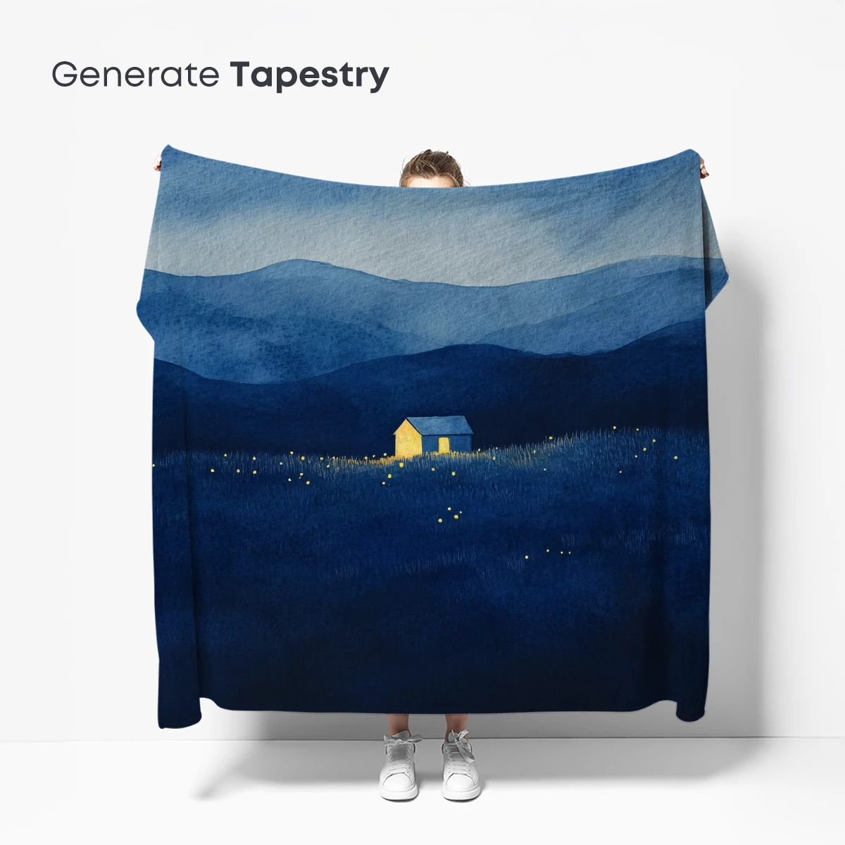 Luminous Cabin in Twilight Fields - Image 5