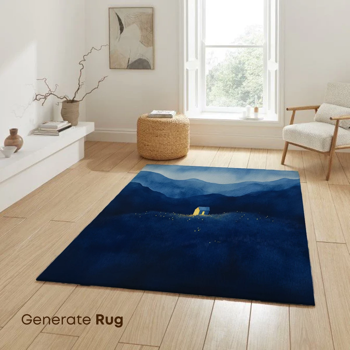 Luminous Cabin in Twilight Fields - Image 6