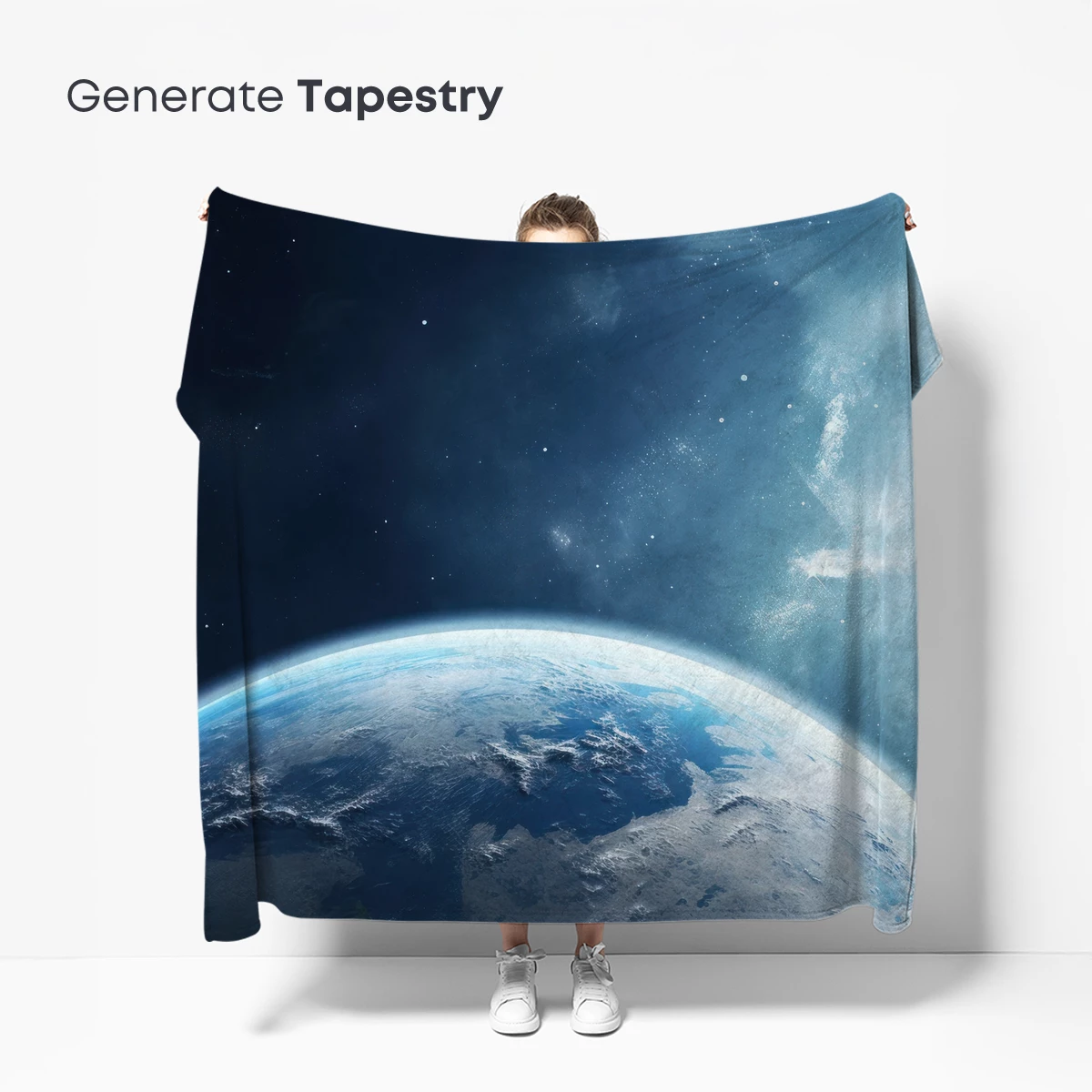 Ethereal Earth: Cosmic Dawn Over Blue Planet - Image 5