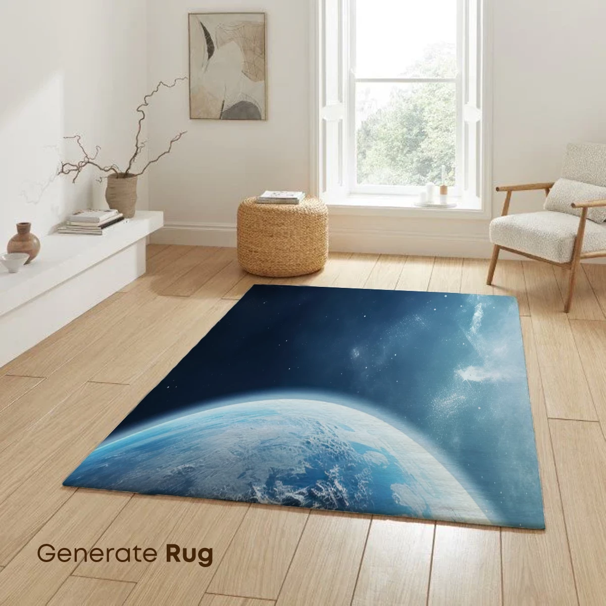 Ethereal Earth: Cosmic Dawn Over Blue Planet - Image 6