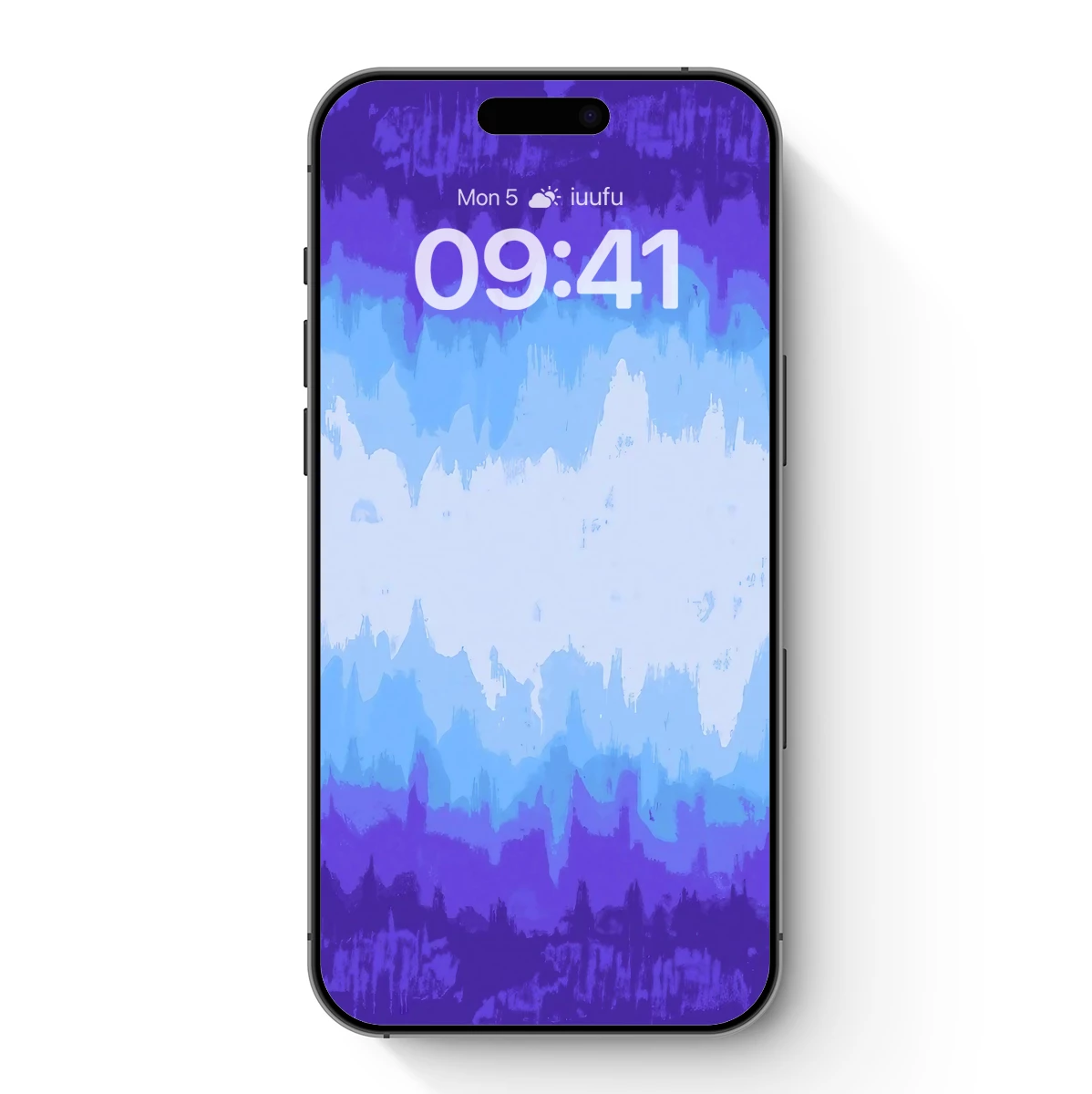 Ethereal Blue Mirage: Abstract Watercolor Waves