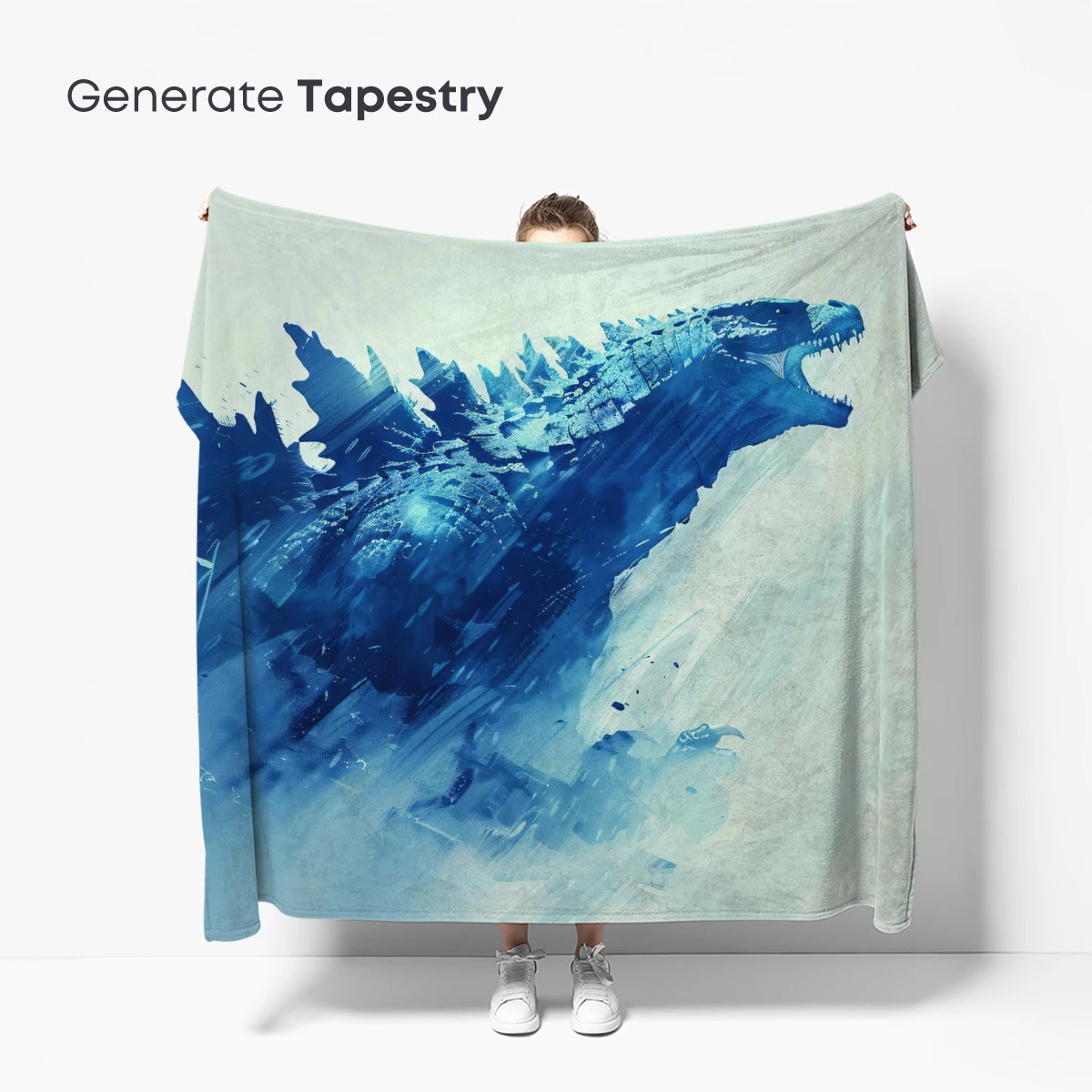 Blue Godzilla: Abstract Beast Roar - Image 5