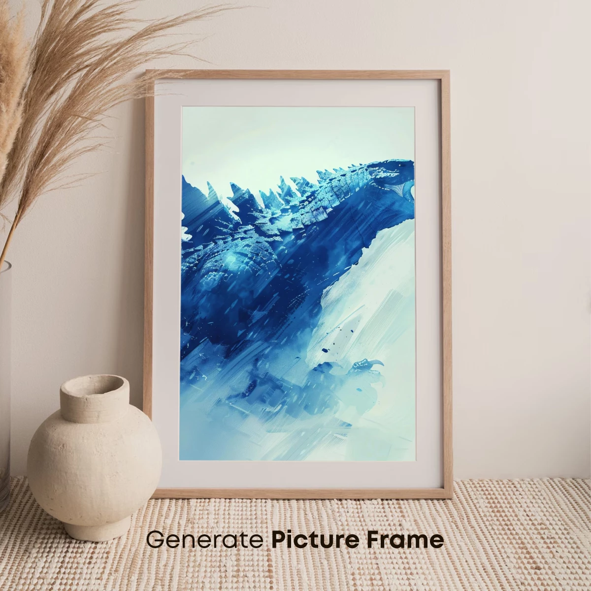 Blue Godzilla: Abstract Beast Roar - Image 7