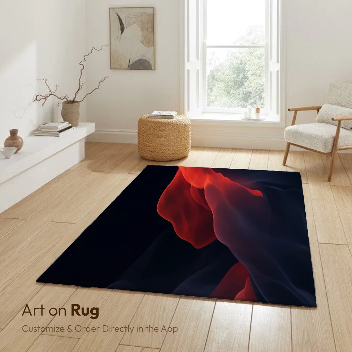 Fiery Elegance: Abstract Smoke Waves - Image 6
