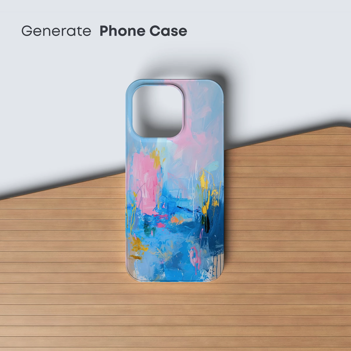 Abstract Blue Symphony: Brushstroke Harmony - Image 3