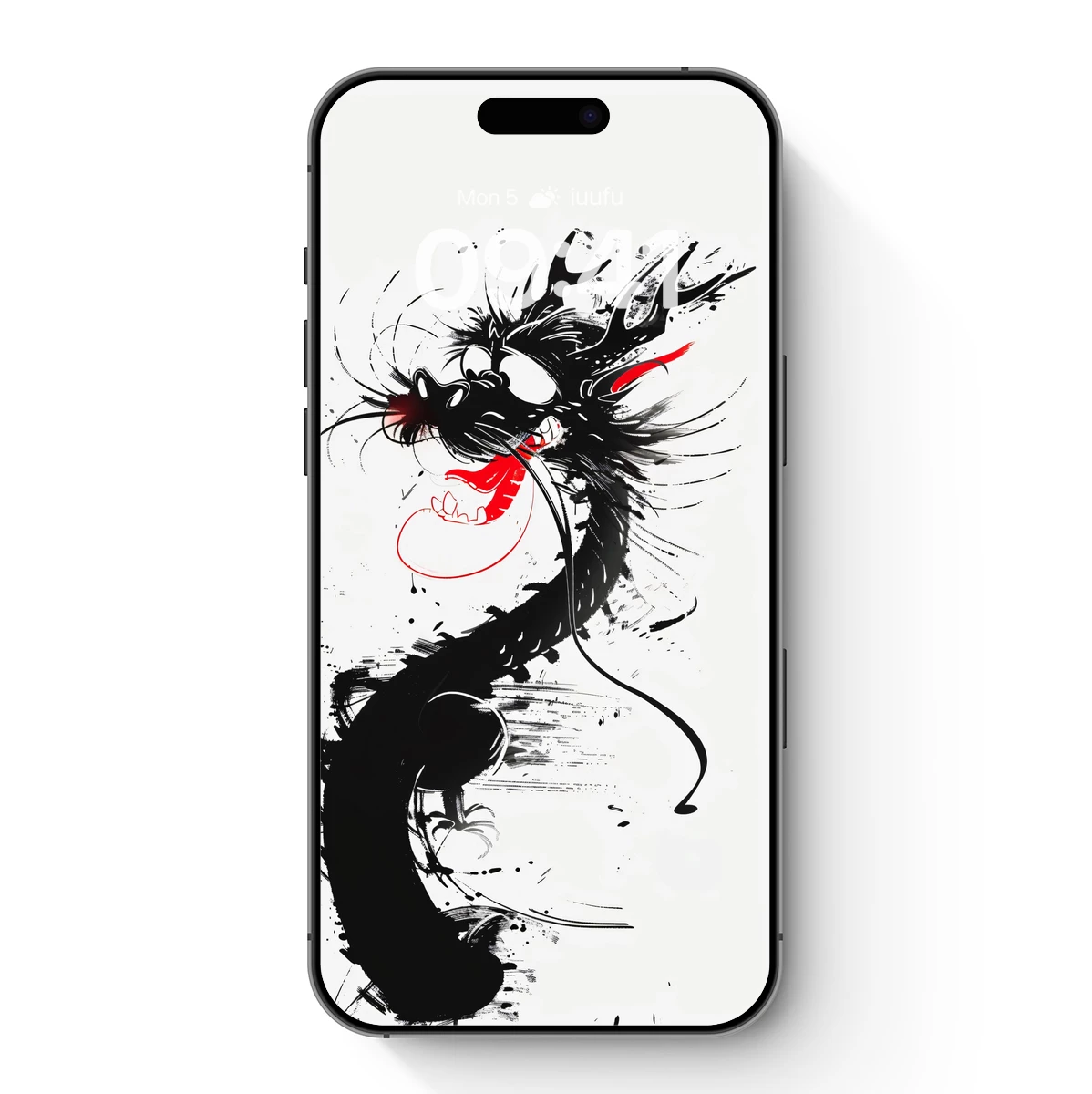 Ink Dragon’s Roar: Abstract Fury in Black and Red Ink Dragon's Roar: Abstract Fury in Black and Red