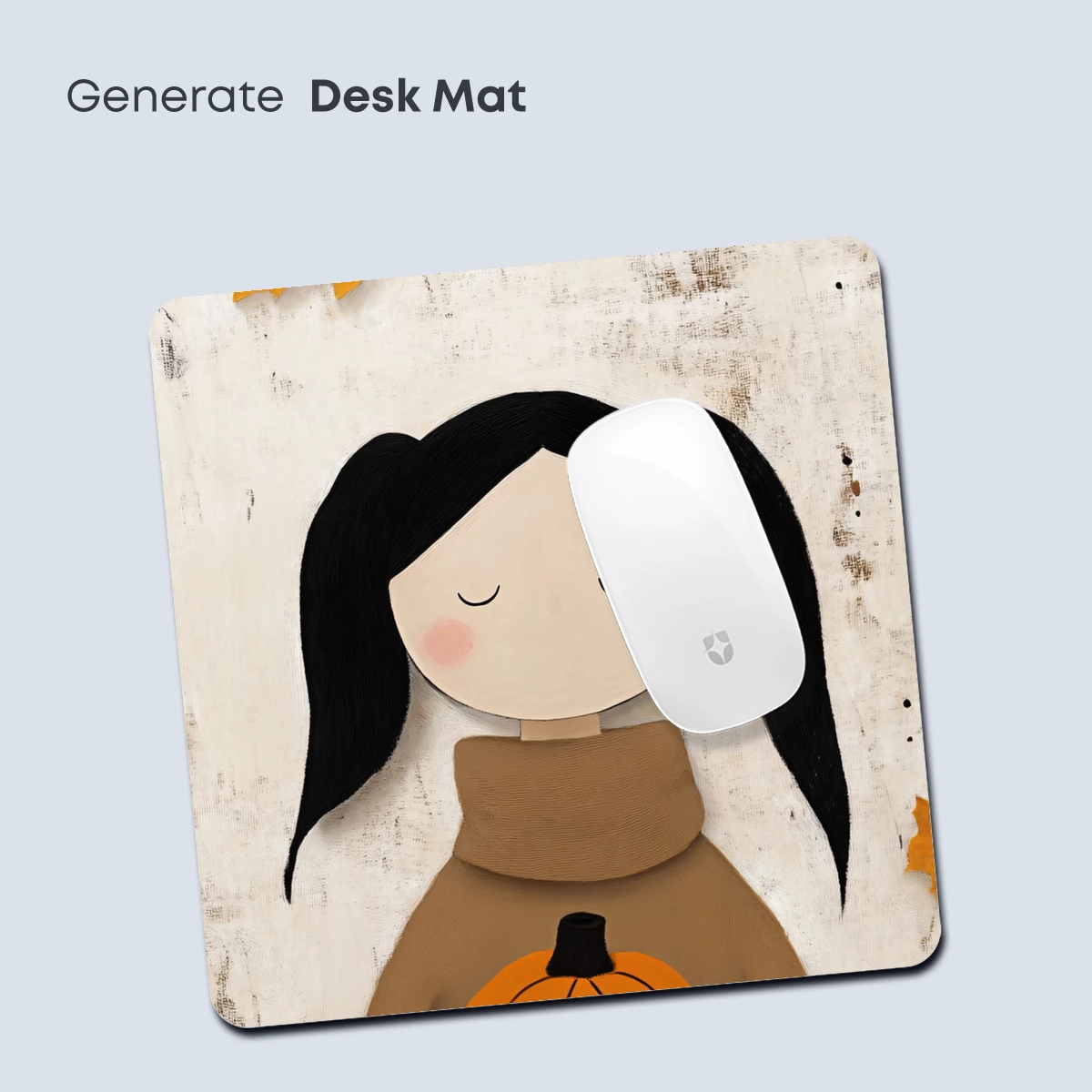 Autumn Serenity: Pumpkin Embrace - Image 4