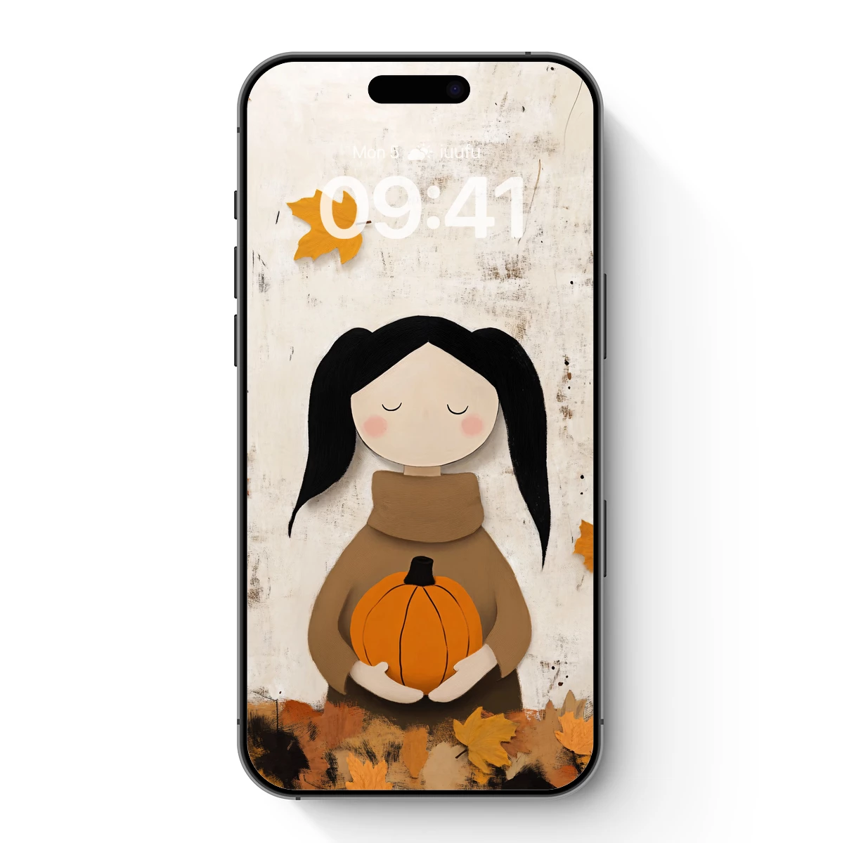 Autumn Serenity: Pumpkin Embrace