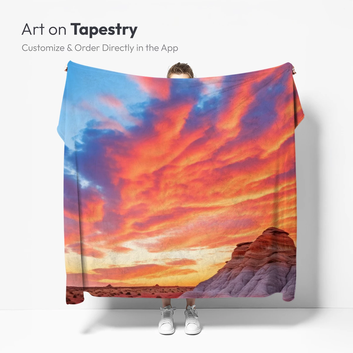 Fiery Desert Dawn: A Symphony of Sand and Sky - Image 4