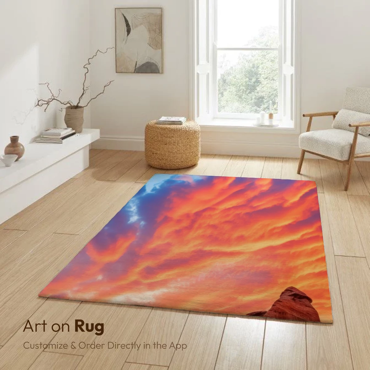 Fiery Desert Dawn: A Symphony of Sand and Sky - Image 5
