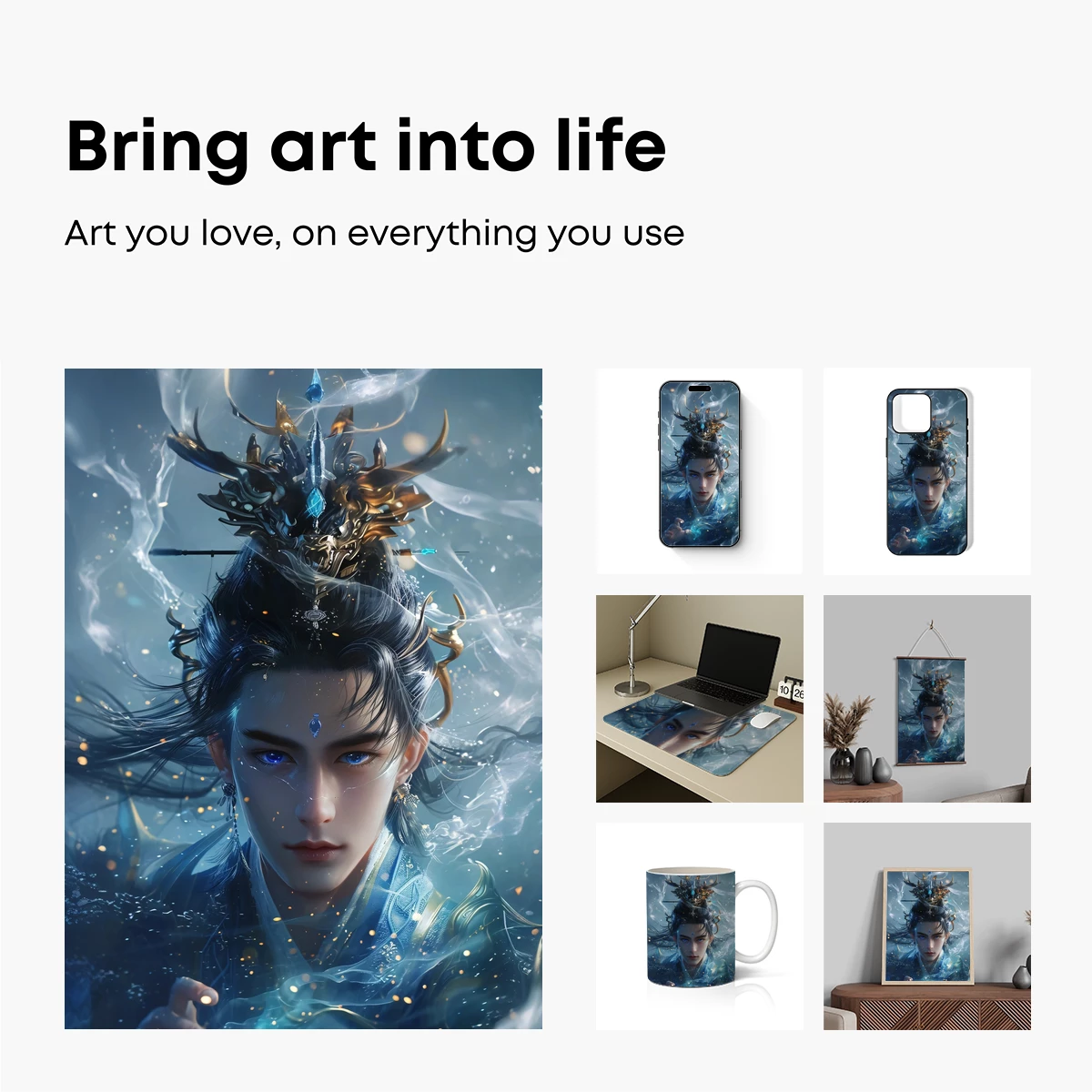 Ethereal Mage: Mystical Fantasy Portrait - Image 2