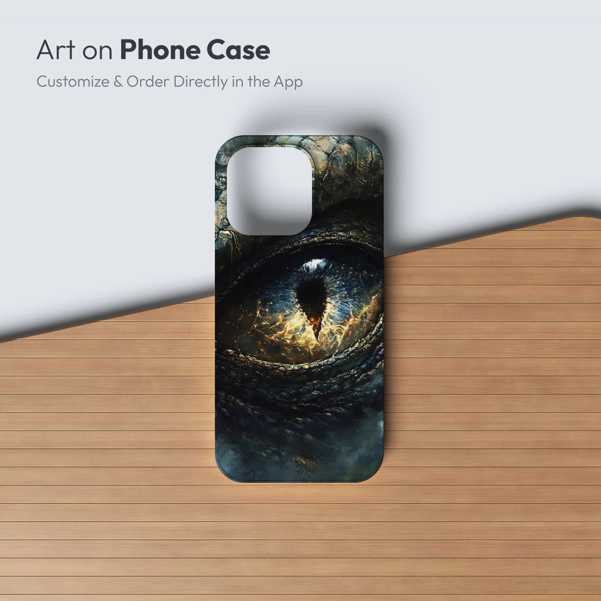 Dragon's Gaze: Mystical Eye in Fiery Detail - Image 2