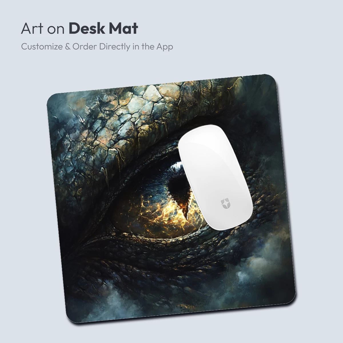 Dragon's Gaze: Mystical Eye in Fiery Detail - Image 3