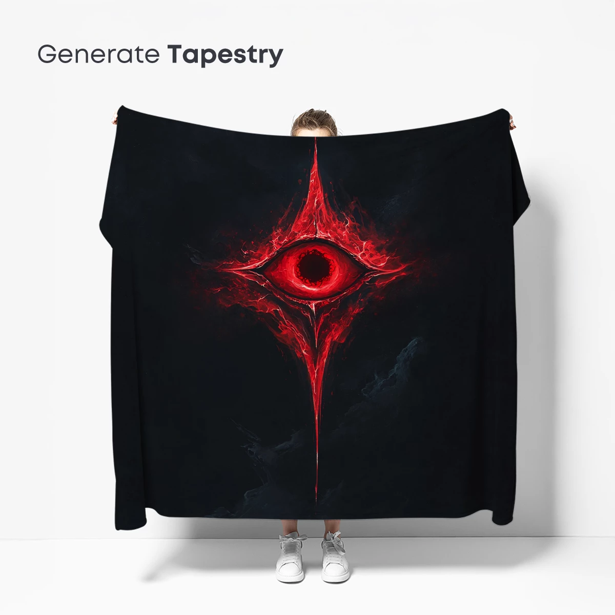 Eternal Crimson Eye: Mystical Vision in Dark Abyss - Image 5