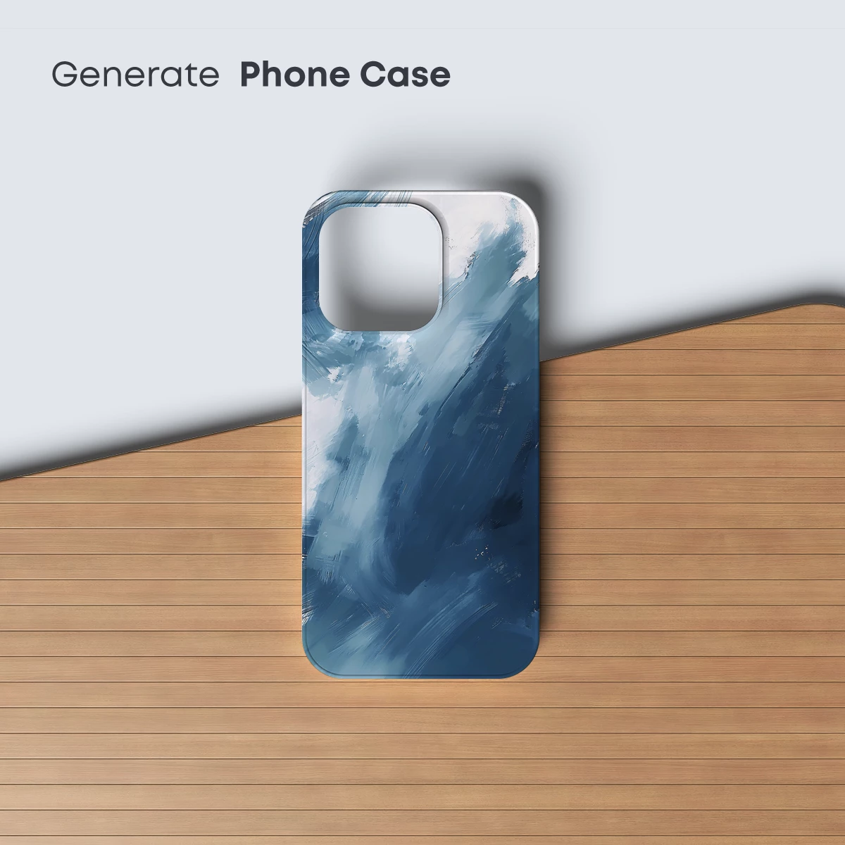 Abstract Blue Symphony: Brushstroke Elegance - Image 3