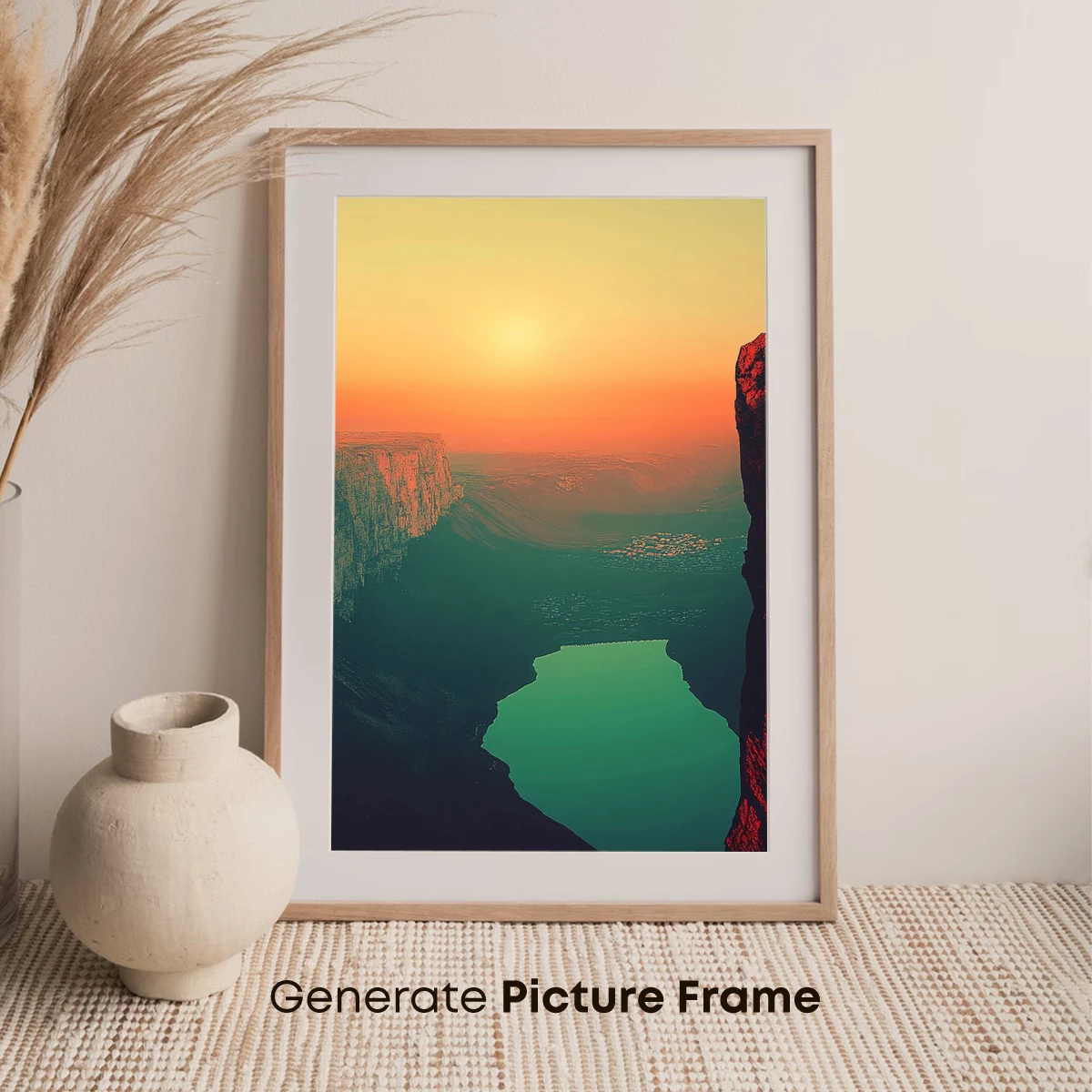 Canyon Sunset Odyssey: A Landscape of Eternal Warmth - Image 7