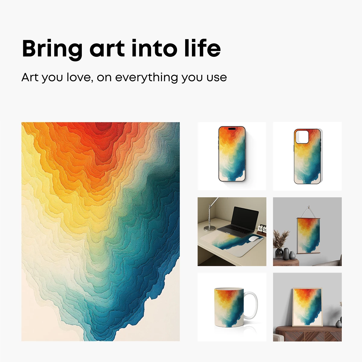 Gradient Terrain Odyssey: A Digital Topographic Symphony - Image 2