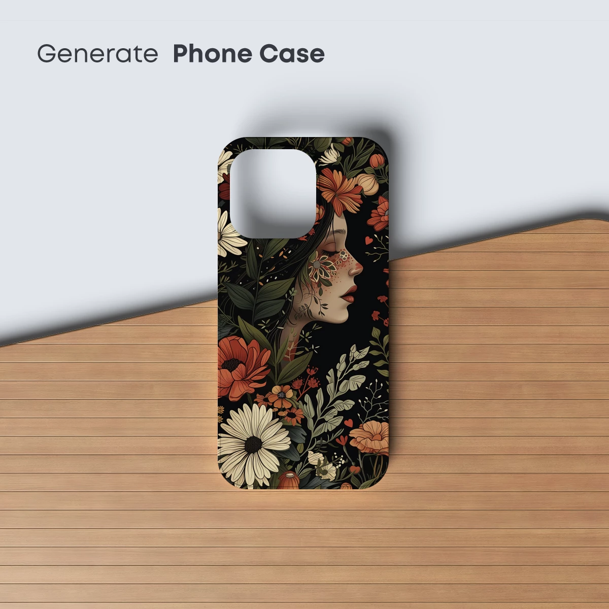 Floral Enchantment: Nature's Embrace in Artistic Profile - Image 3